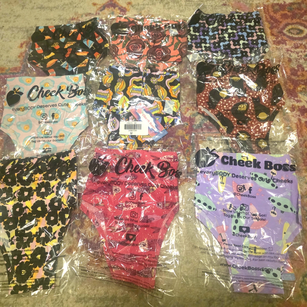 🍑 NWT Cheek Boss Original Cheeky Underwear (lot of 9 Pairs) 🍑